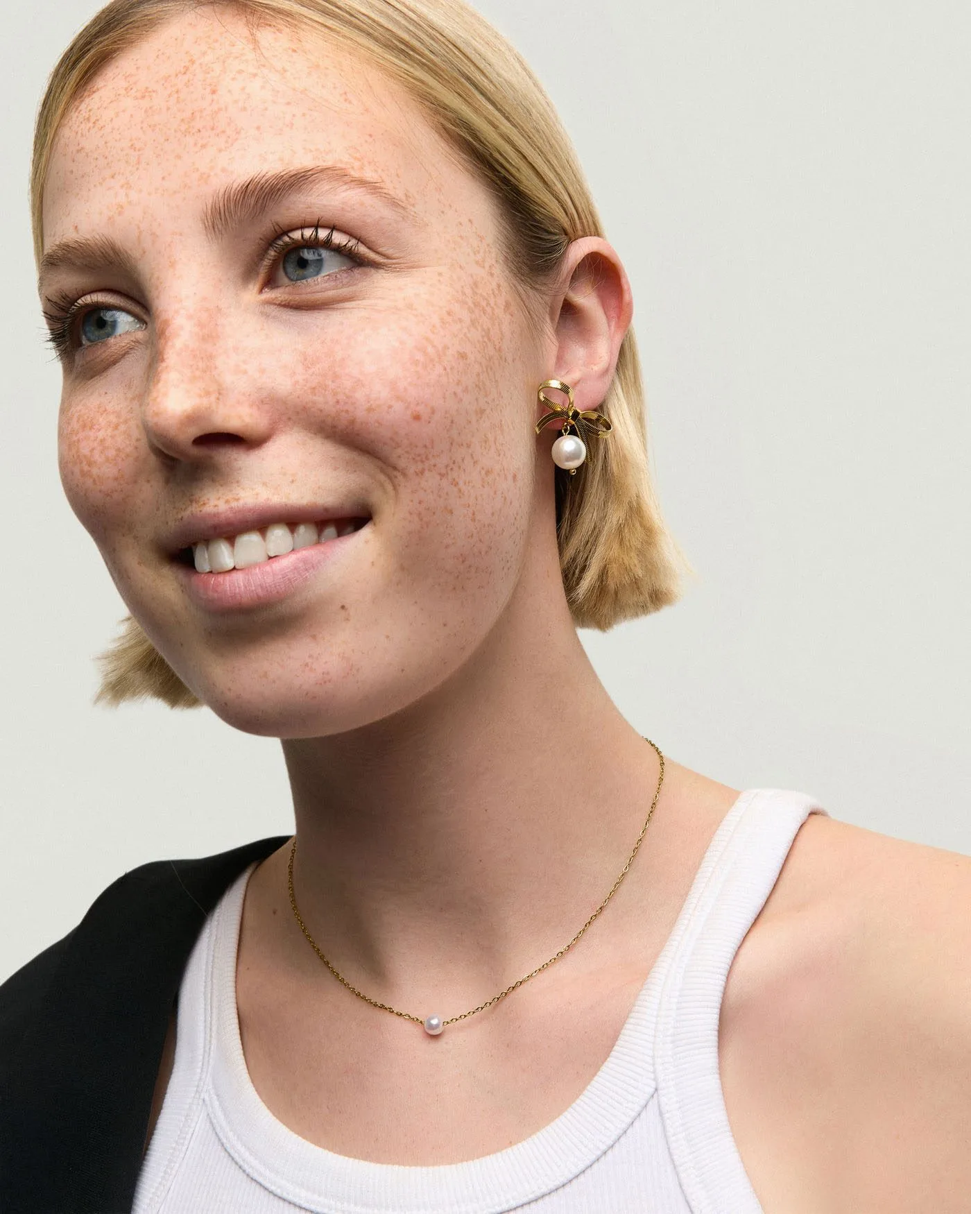Single Pearl Pendant Kolye - görsel 6
